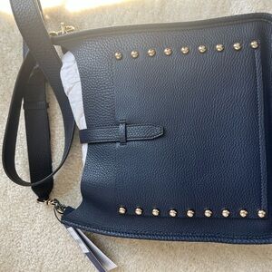 Rebecca Minkoff Black and Gold Studded Shoulder Bag